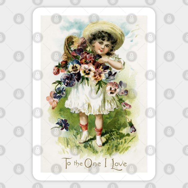 Vintage Garden Girl Sticker by RetroSalt